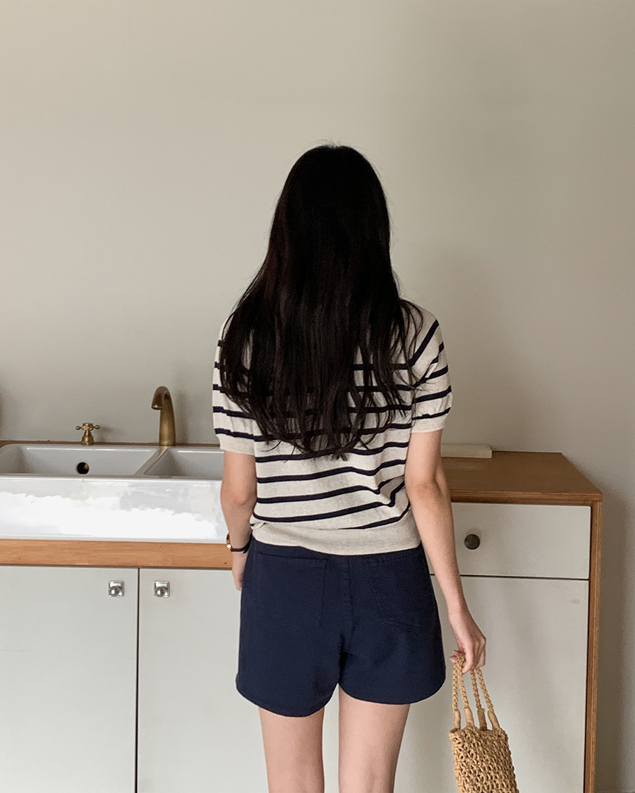 ネイビーコットンショートパンツ | レディースファッション通販 ネイビーコットンショートパンツ | レディースファッション通販