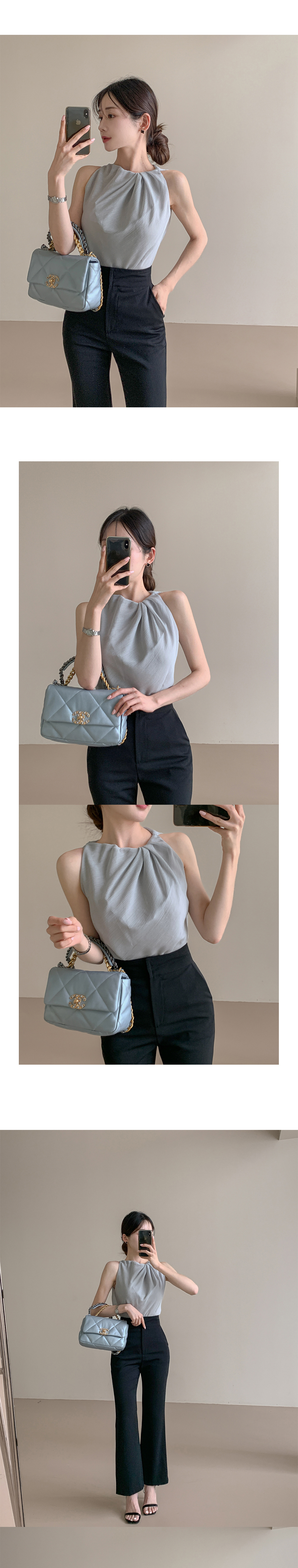 ドレープネックノースリーブブラウス | レディースファッション通販