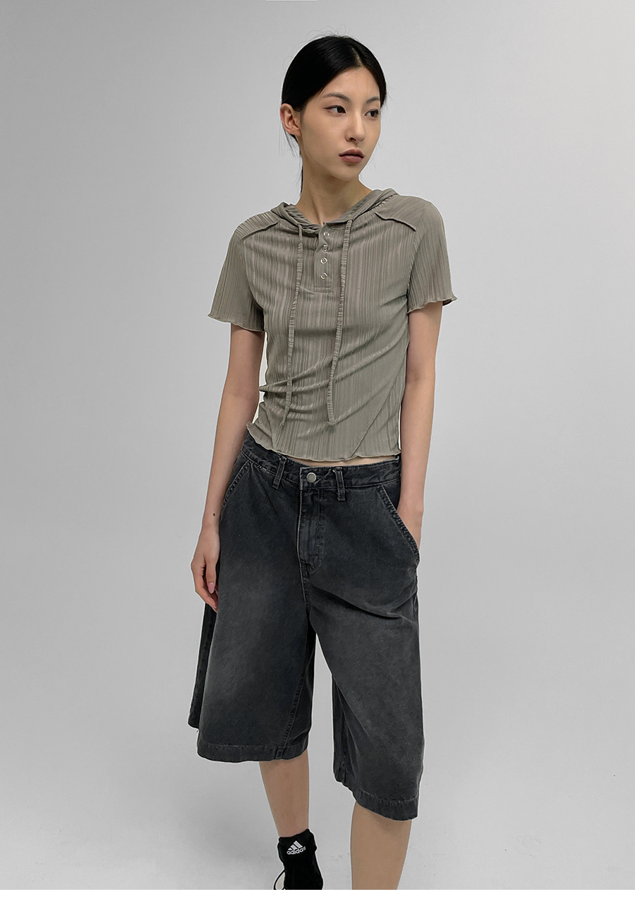 美品 CURRENTAGE ファットボーイワイドデニムパンツ