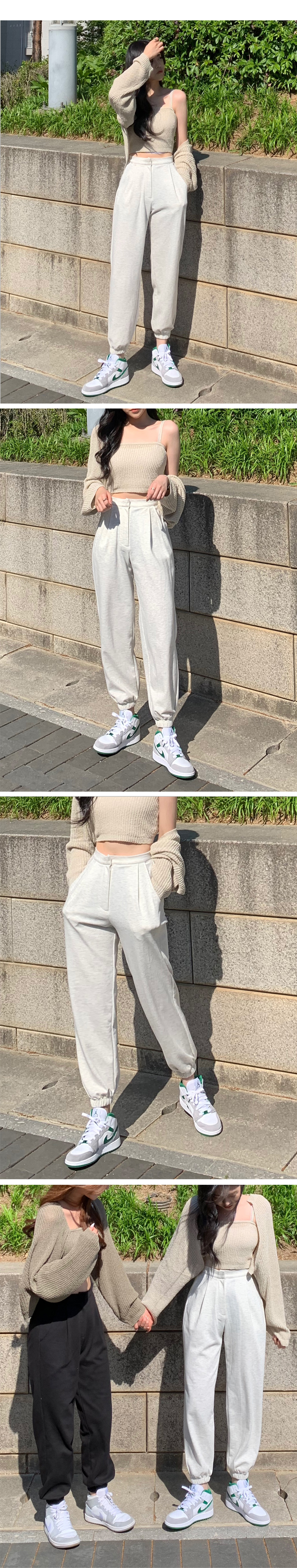 VENHIT FOCUS-ピンタック-スウェットパンツ ピンタックスウェットパンツ(S GREY): パンツanuans