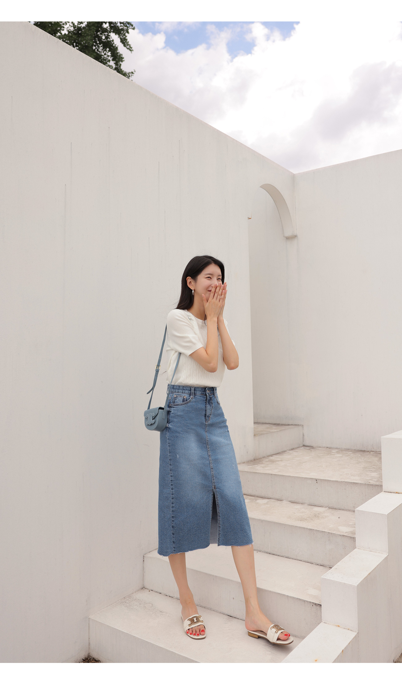 ☆*︎様 DIANTE ロールスリットデニムスカート Layered slit denim skirt | DIANTÉ (ディアンテ)公式通販サイト