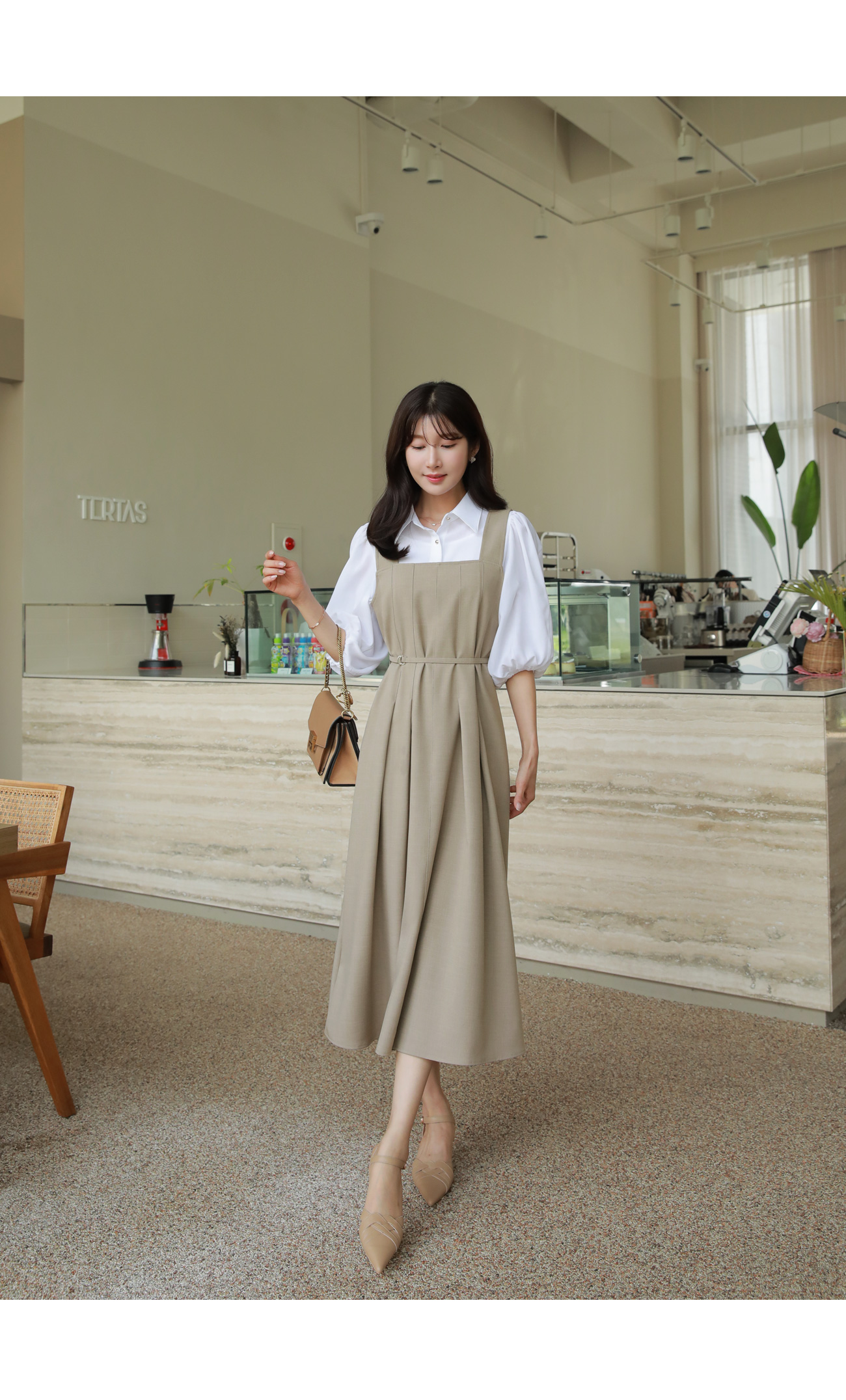 【未使用　タグ付き】袖リボン　ベルスリーブ　ワンピース　タック　20年　36 ◇タックスリーブワンピース｜BIGI online store - ビギ
