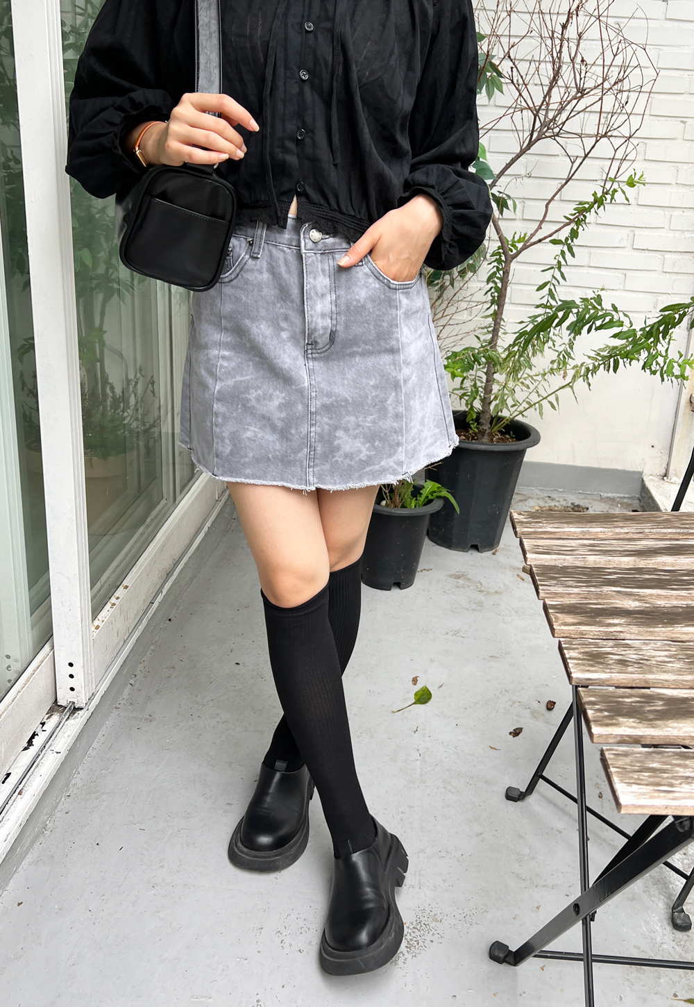 HERBIER カーゴデニムスカート　mal. レレレさん☆ ピグミー様☆ AMBIDEX Store △○11.36OZムラ糸デニム ミニスカート(36 コン