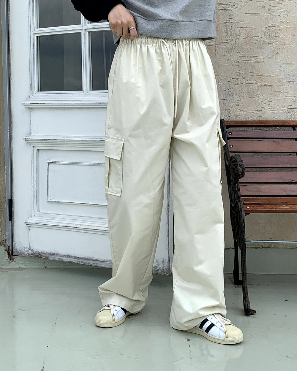 ワイドウエストゴムカーゴパンツ | レディースファッション通販 - DHOLIC