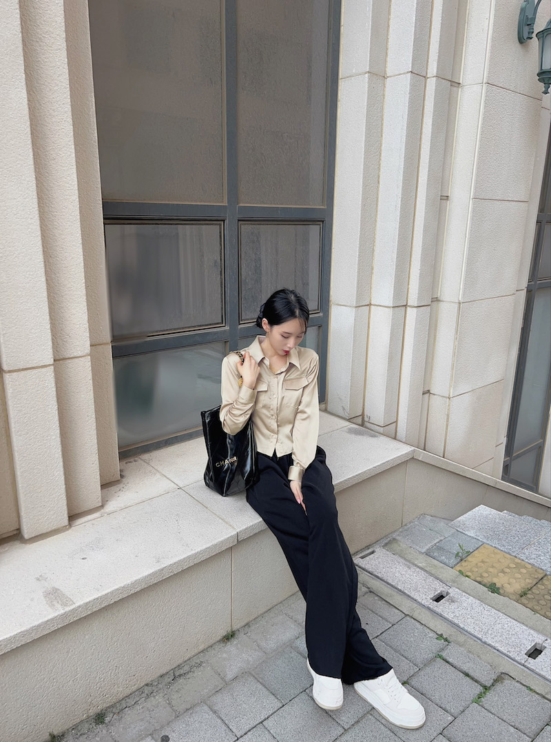 hholic エイチホリック　サテンシャツジャケット satin shirt jacket – hholic