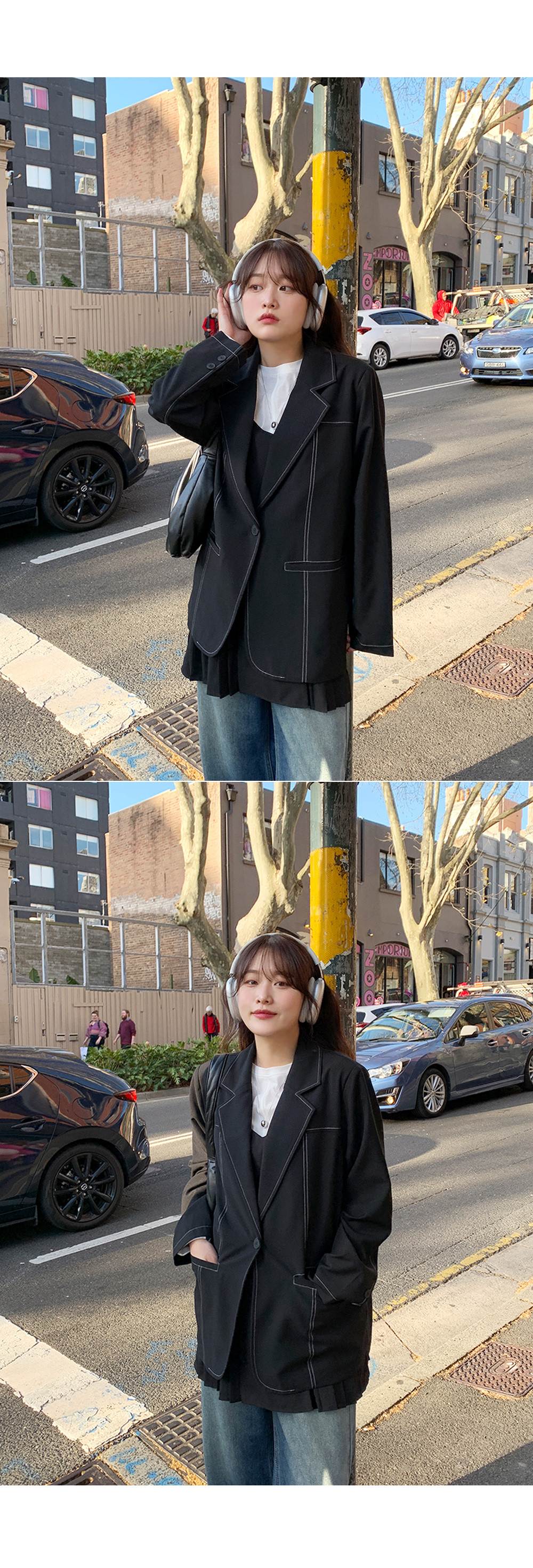 ステッチテーラードジャケット | レディースファッション通販 - DHOLIC