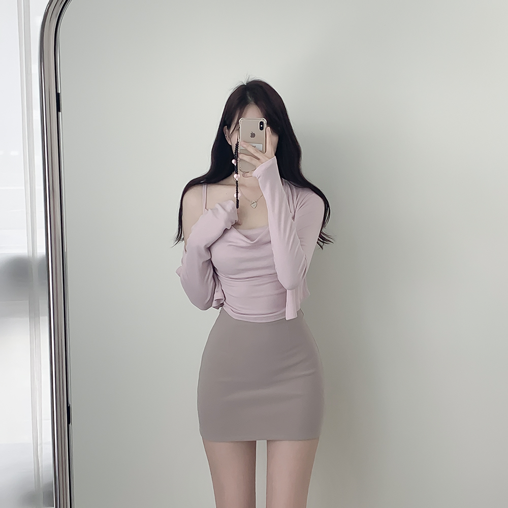 ハイウエストスリムミニスカート | レディースファッション通販