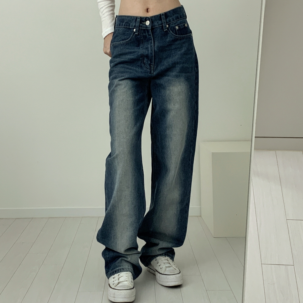 【FEPL】★男女兼用★ブルーウォッシング デニムパンツ カラーウォッシングデニムパンツ | ファッション通販サイト NUGU