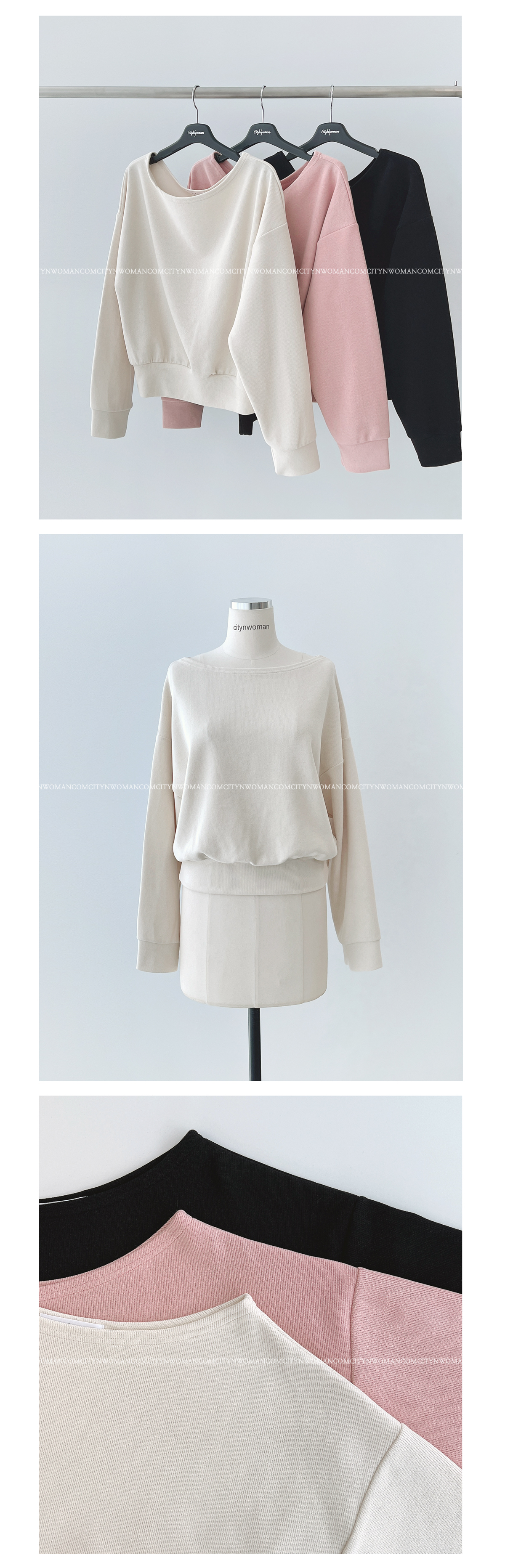 ボートネックスウェット | レディースファッション通販 - DHOLIC