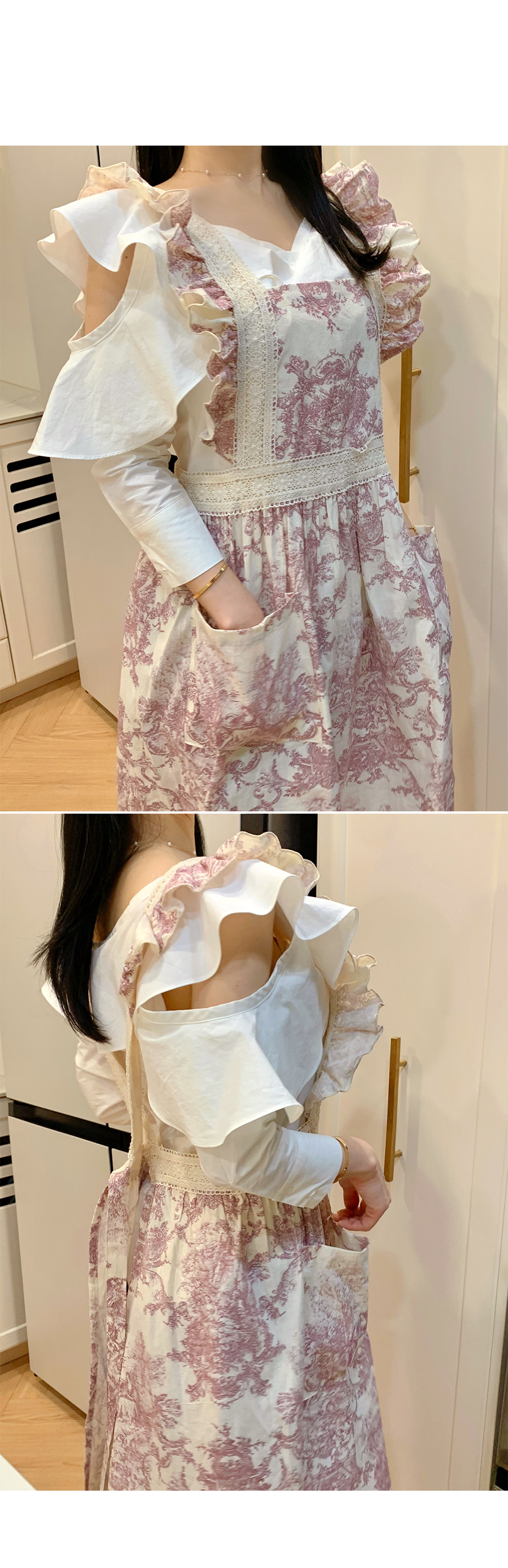 トワルドジュイのエプロンです。 楽天市場】エプロン 母の日 かわいい 首掛け コットン リネン 綿 麻