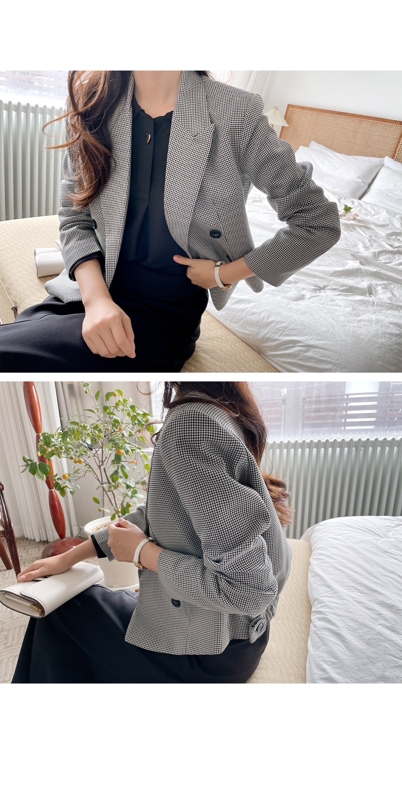 dholic - dholic 千鳥柄ベルト付きハウンドトゥースジャケット 1504156_21547945_k3.jpg