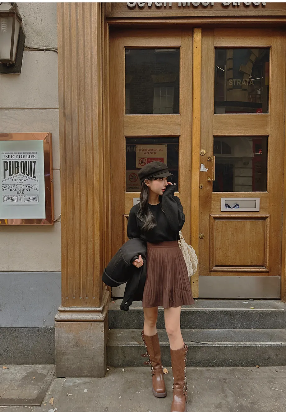 RIRINCO シングルボタンショート丈コート