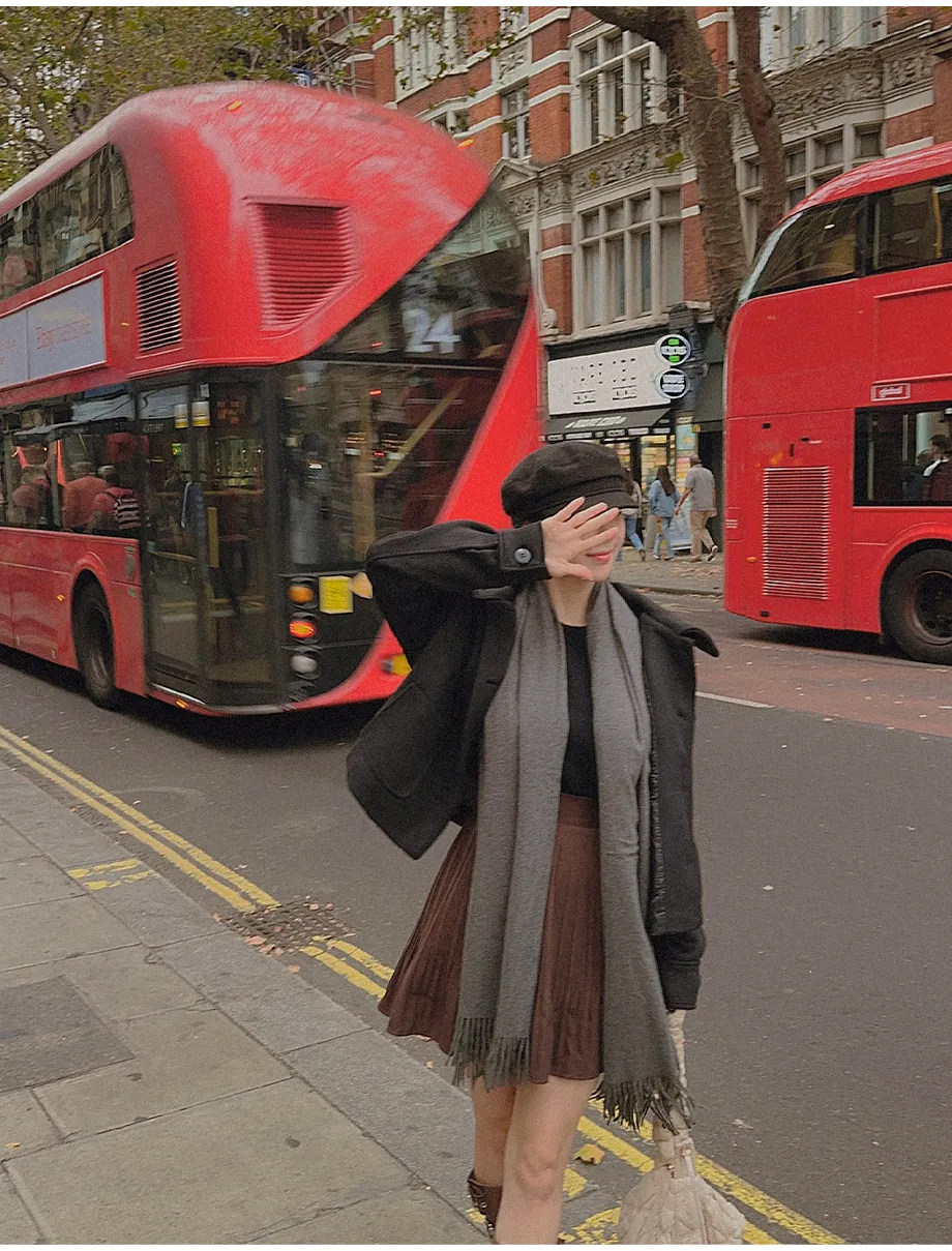 RIRINCO シングルボタンショート丈コート