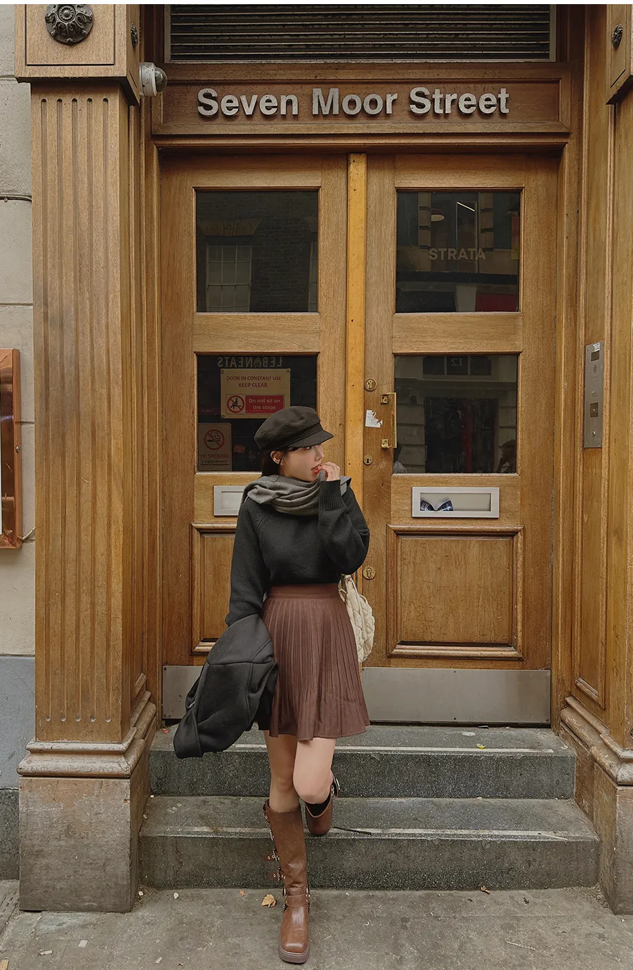 RIRINCO シングルボタンショート丈コート