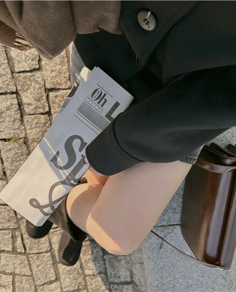 RIRINCO シングルボタンショート丈コート