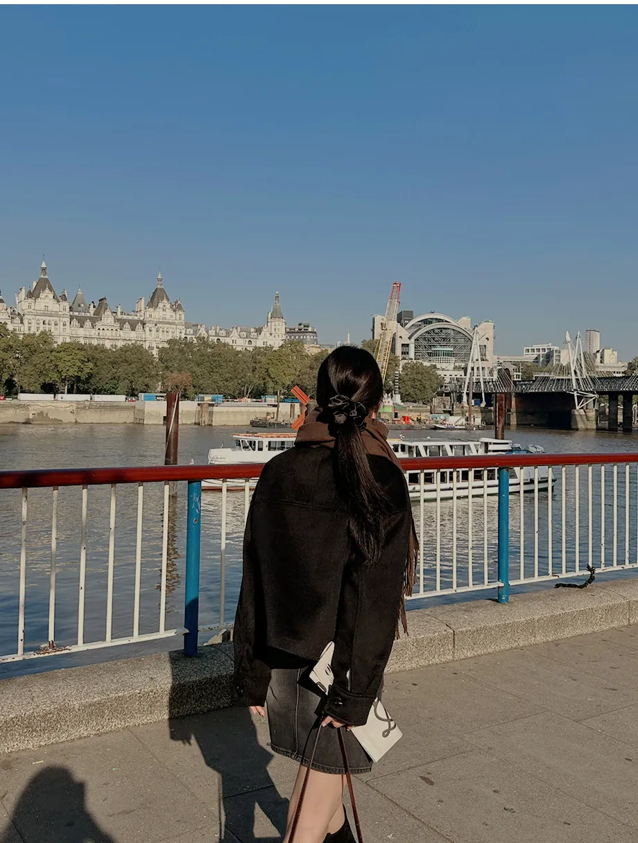 RIRINCO シングルボタンショート丈コート