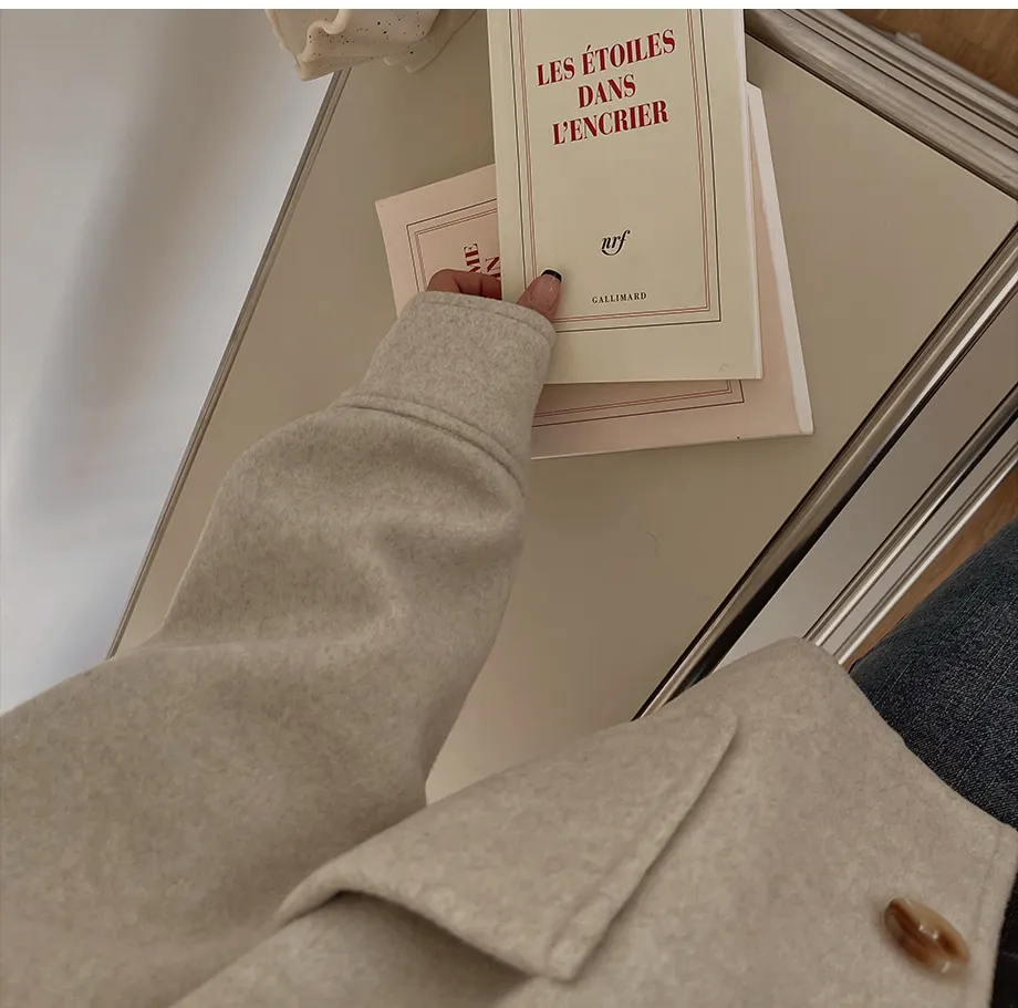 RIRINCO シングルボタンショート丈コート