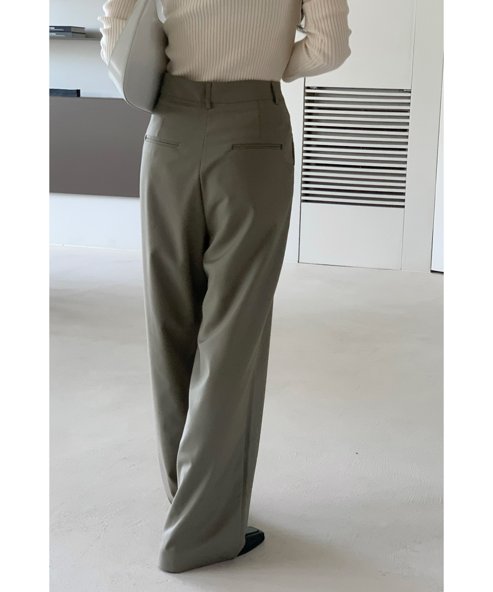 PT01 ライトグレー スラックス フロントボタン付き PT01 ライトグレー スラックス フロントボタン付き パンツ