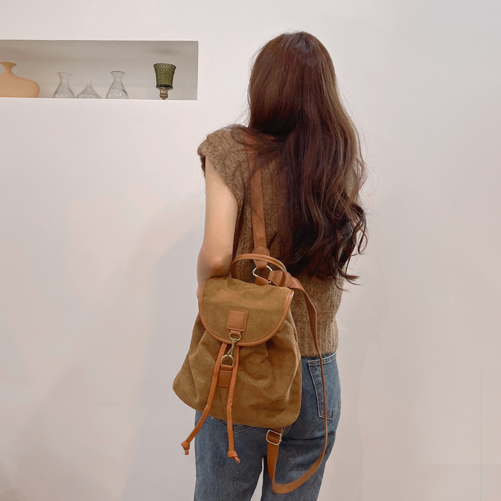 スエード調シンプルバックパック | レディースファッション通販 - DHOLIC