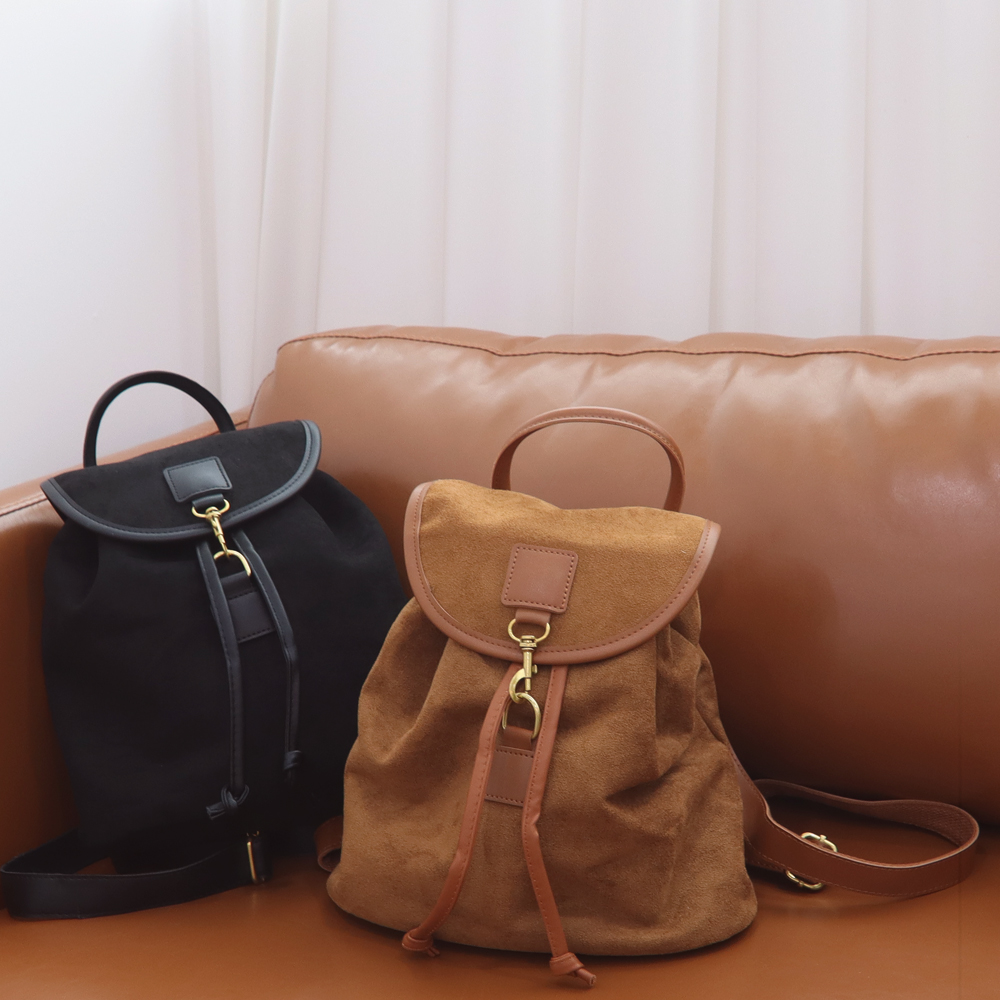スエード調シンプルバックパック | レディースファッション通販 - DHOLIC