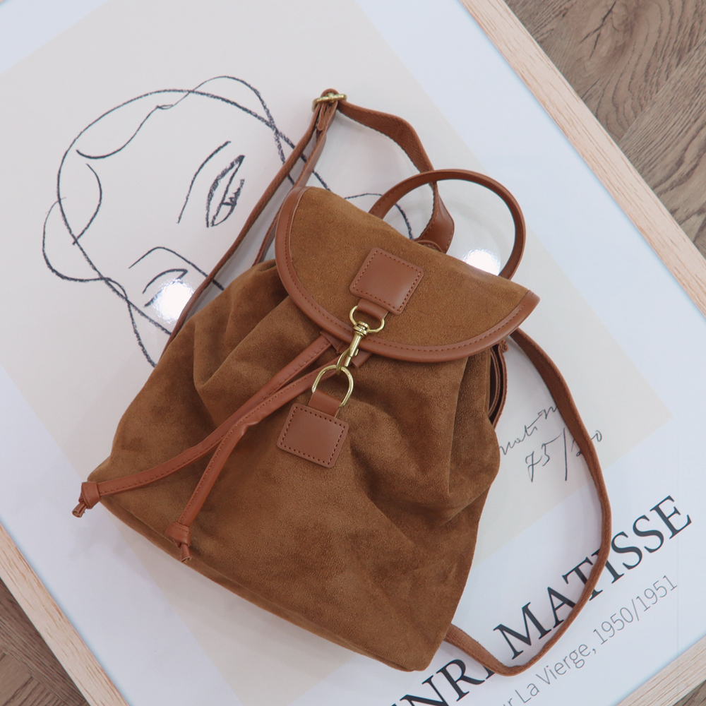 スエード調シンプルバックパック | レディースファッション通販 - DHOLIC