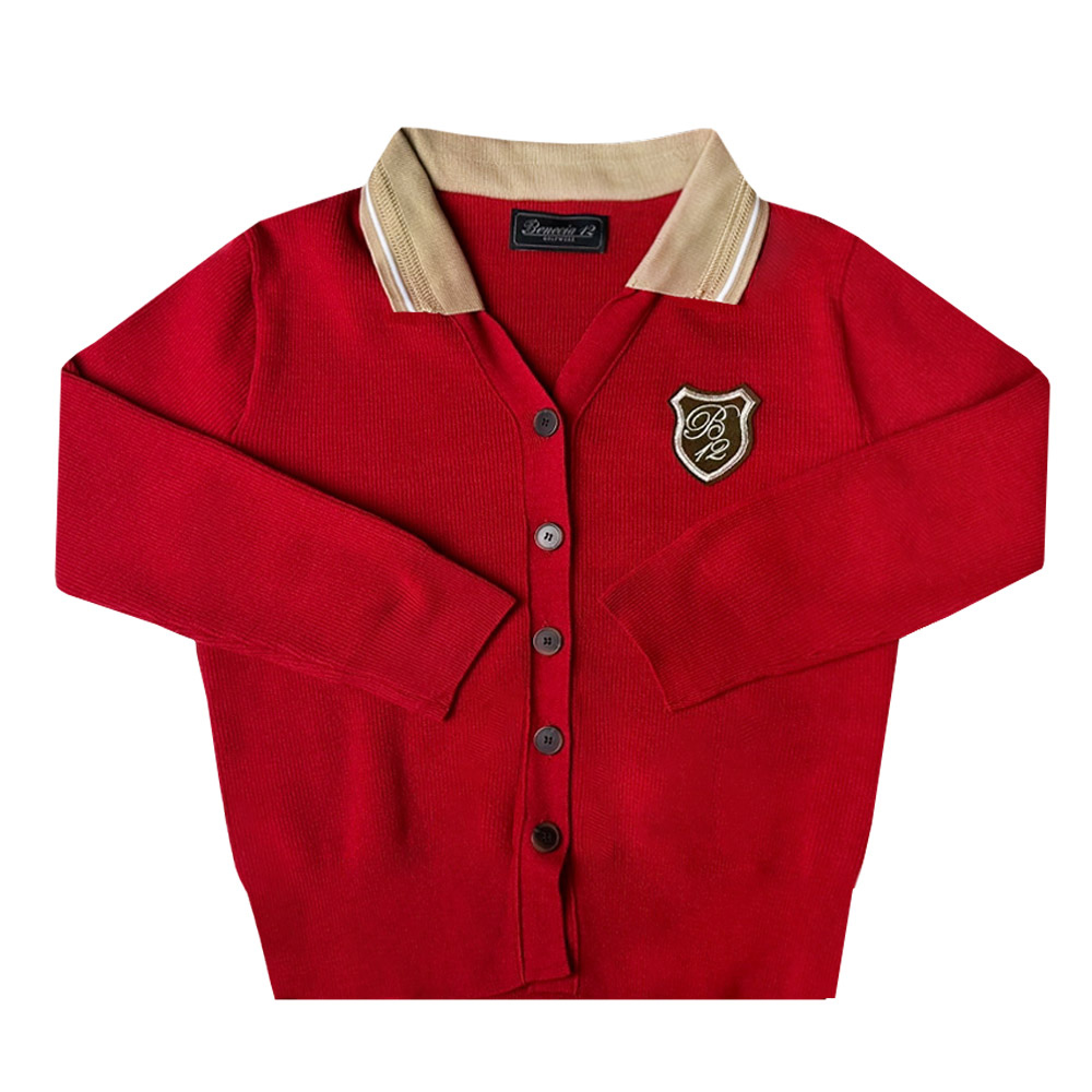 wnc アイゾッドラコステ IZOD LACOSTE カーディガン ニット 赤