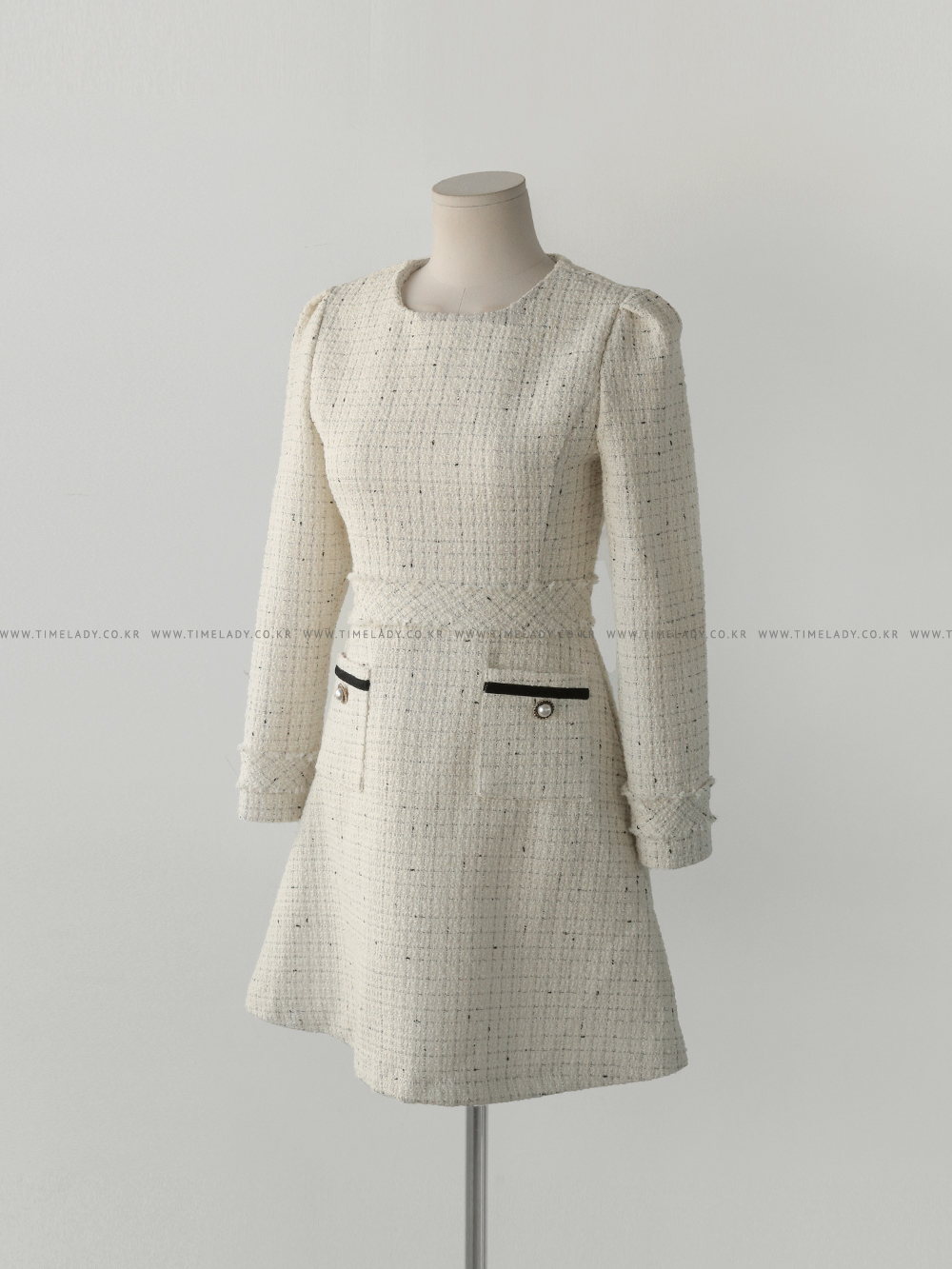 ツイードミニフレアワンピース ツイードフレアミニワンピース | レディースファッション通販 - DHOLIC