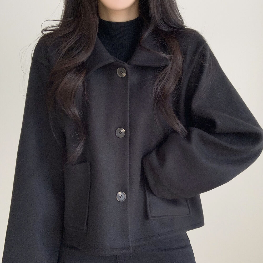 カラーボタンクロップドジャケット | レディースファッション通販 - DHOLIC