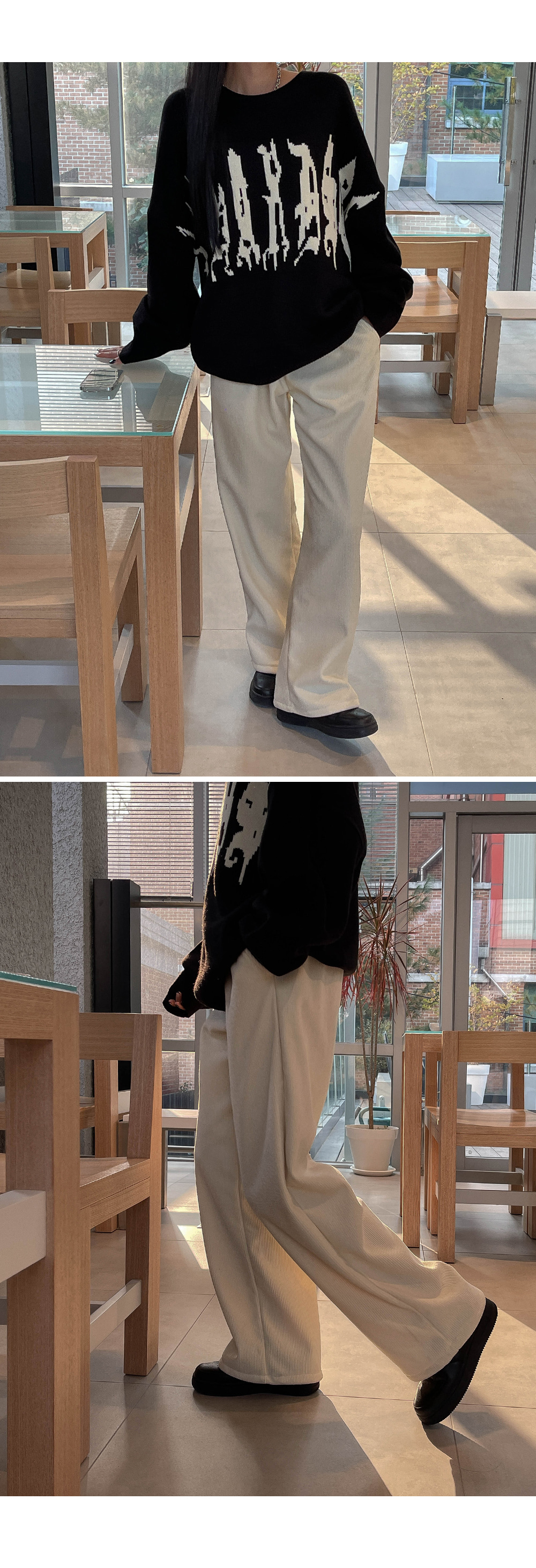 2TYPEY裏起毛コーデュロイワイドパンツ | レディースファッション通販