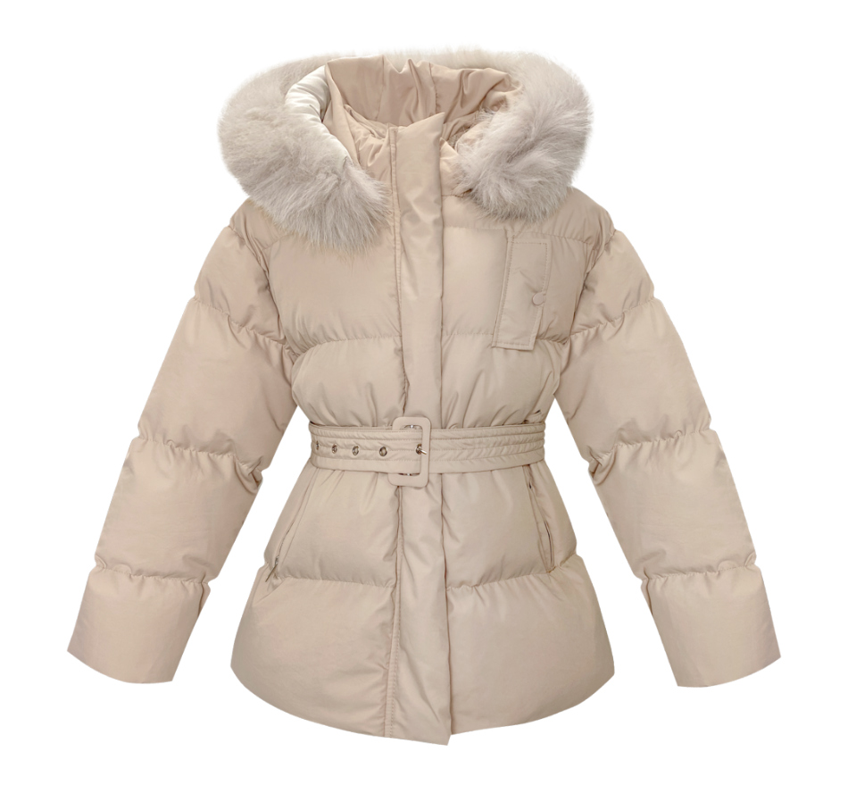 フェイクファーフードショート中綿ジャンパー | レディース