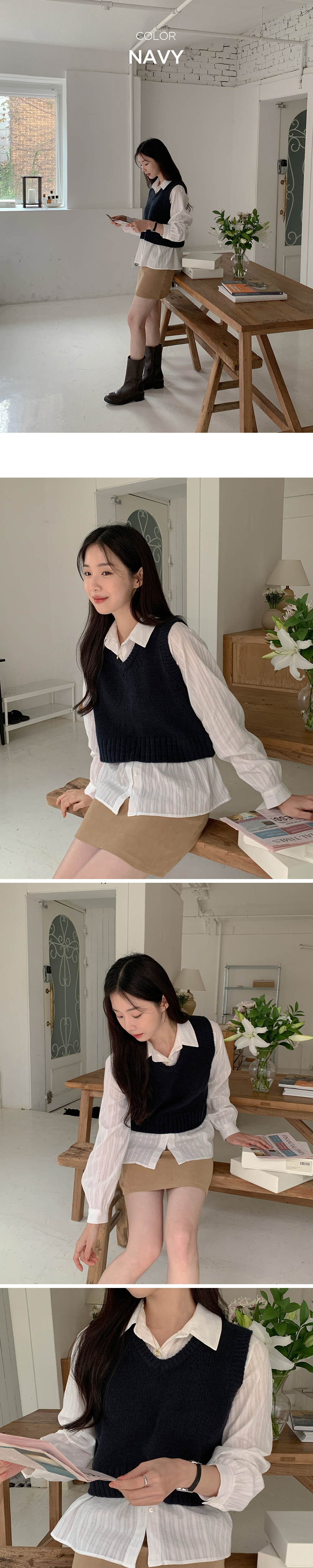 【美品✨】アルチビオ　ニットベスト（パール、メッシュ）ショートパンツ 3点セット 1736476_23251336_k3.jpg