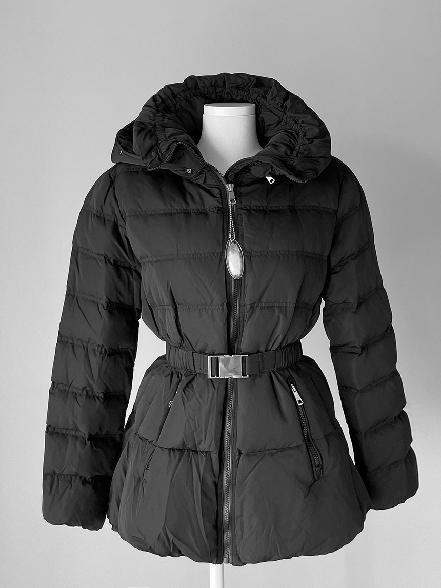 ファー付ベルトダウンジャンパー | レディースファッション通販 - DHOLIC