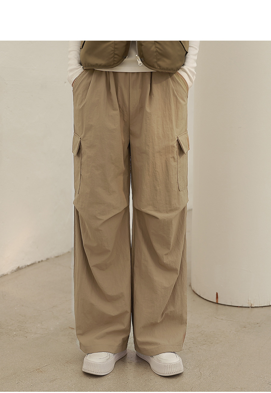 裏起毛ナイロンカーゴパンツ | レディースファッション通販 - DHOLIC