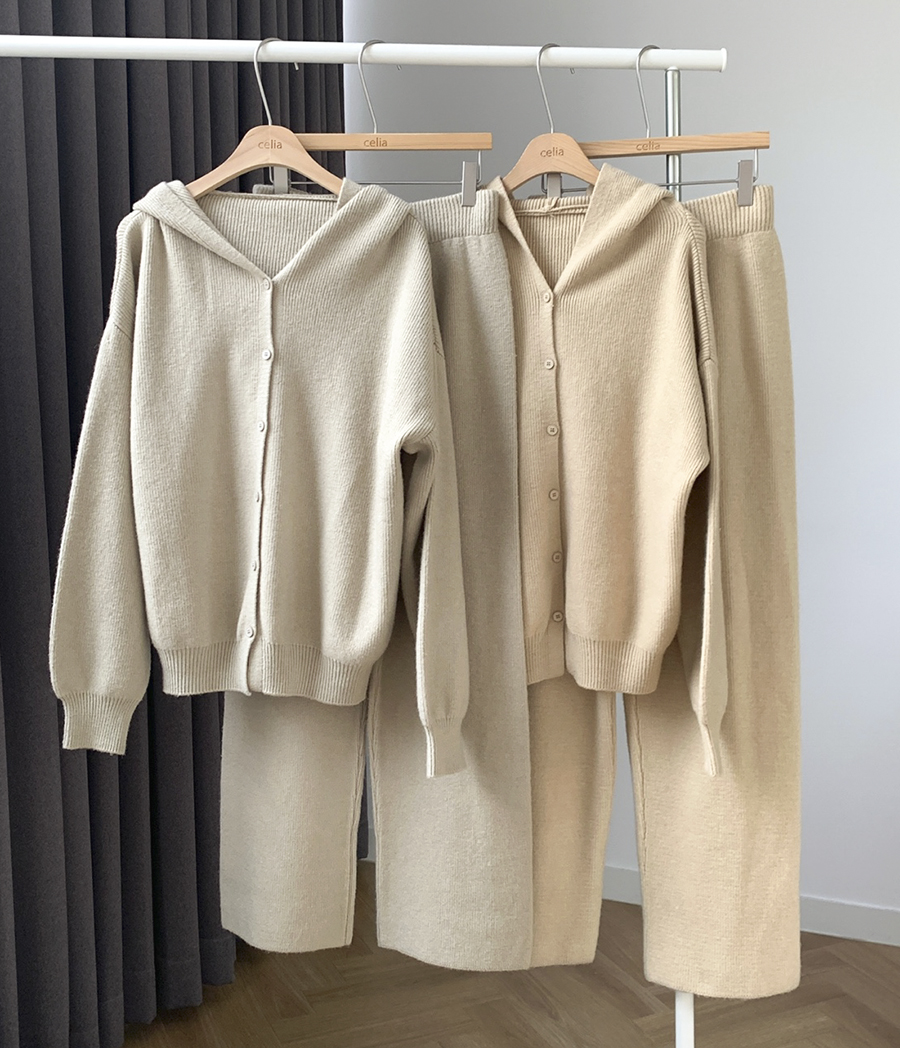 GROWN  ファンシーニットカーディガン  ニットパンツ　セット fit=scale-down,w=1200