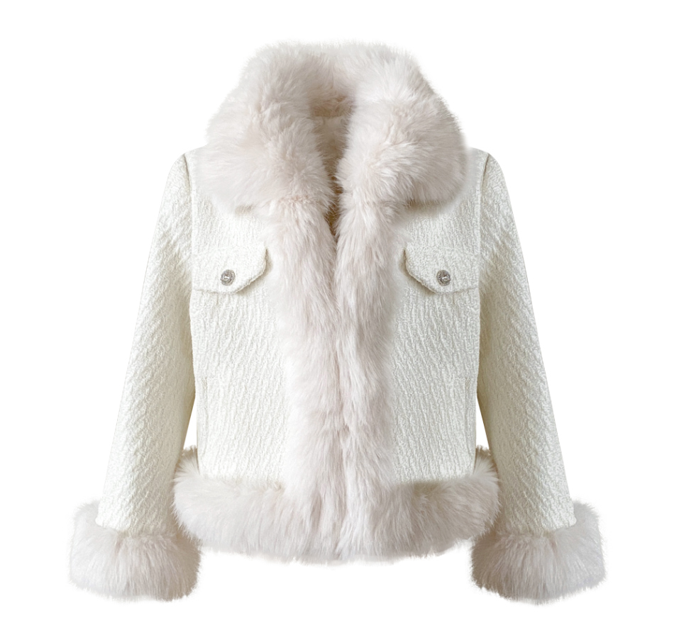 エコファーツイードホックジャケット | レディースファッション通販