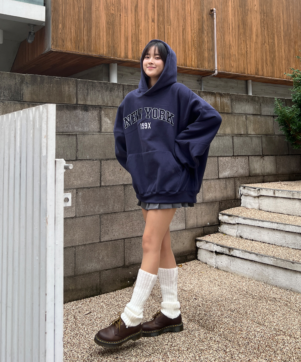 裏起毛マフポケNYパーカー | レディースファッション通販 - DHOLIC