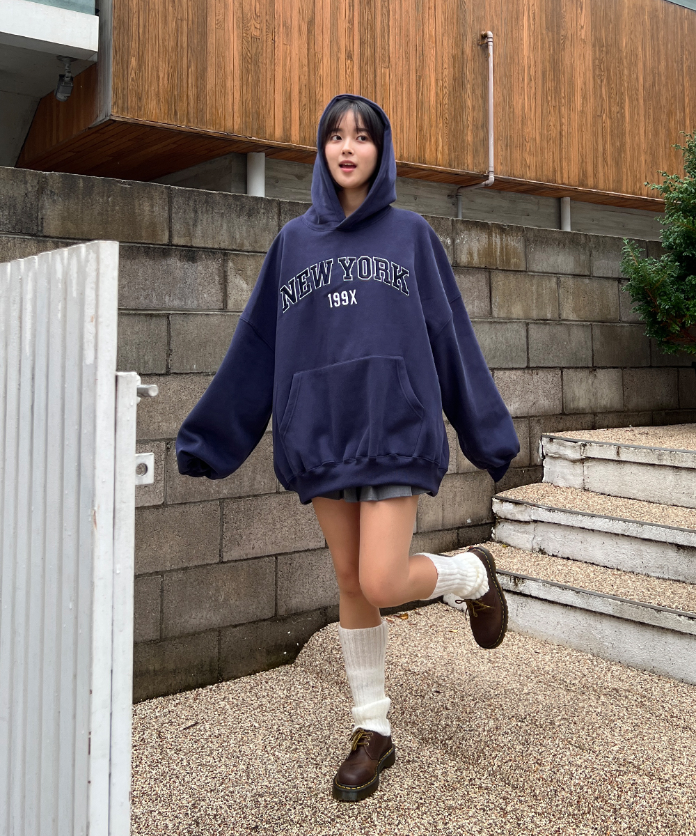 裏起毛マフポケNYパーカー | レディースファッション通販 - DHOLIC