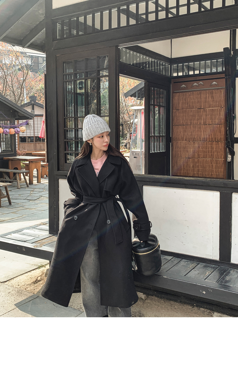 ウォッシュダークグレーデニムパンツ | レディースファッション