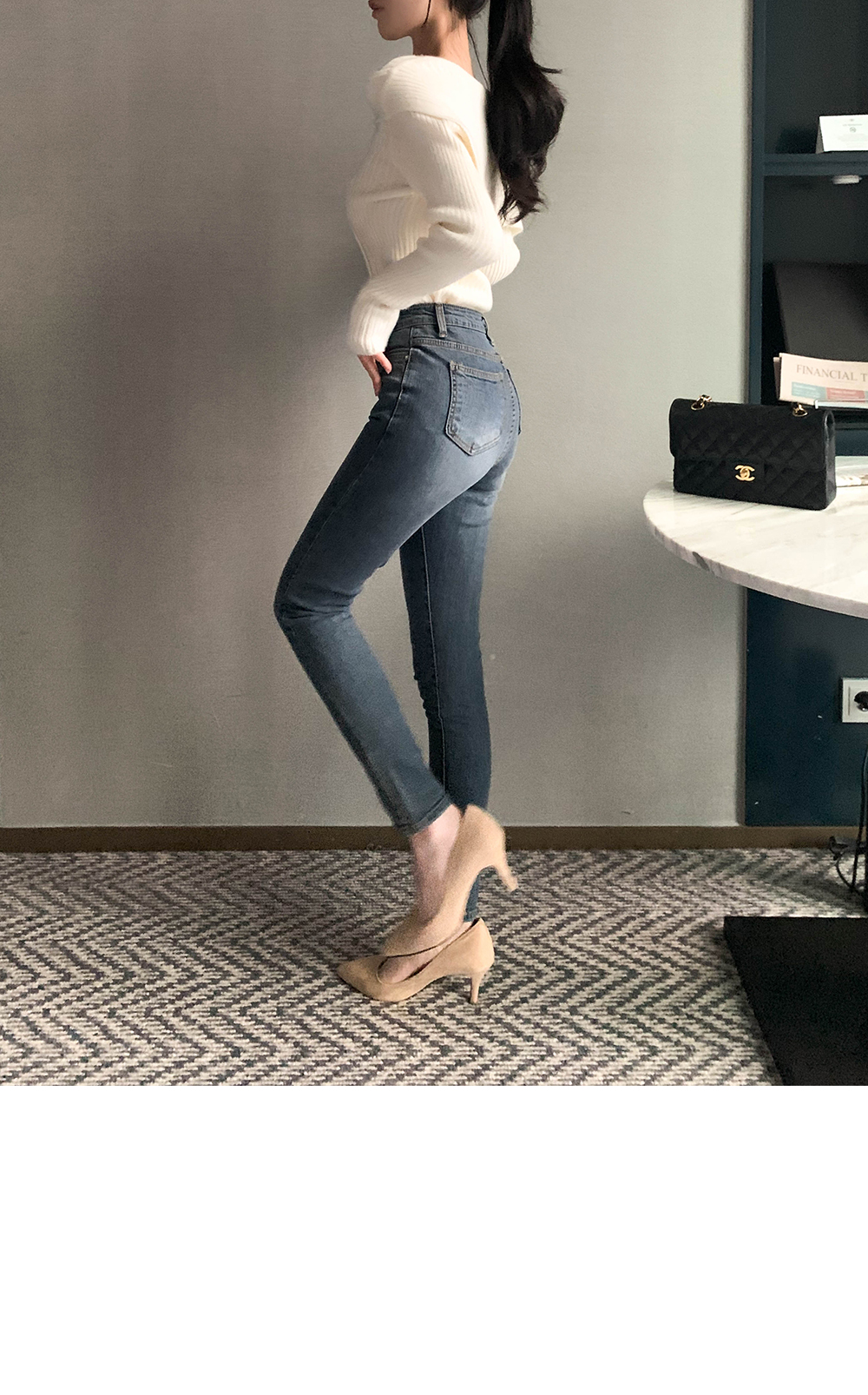 スリムスキニーデニムパンツ | レディースファッション通販 - DHOLIC