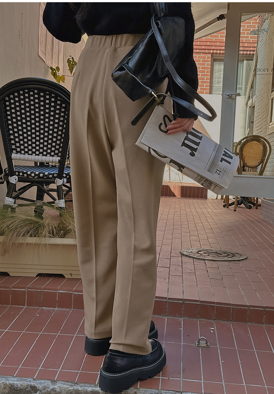 2TYPE内ゴムワイドスラックス | レディースファッション通販 - DHOLIC