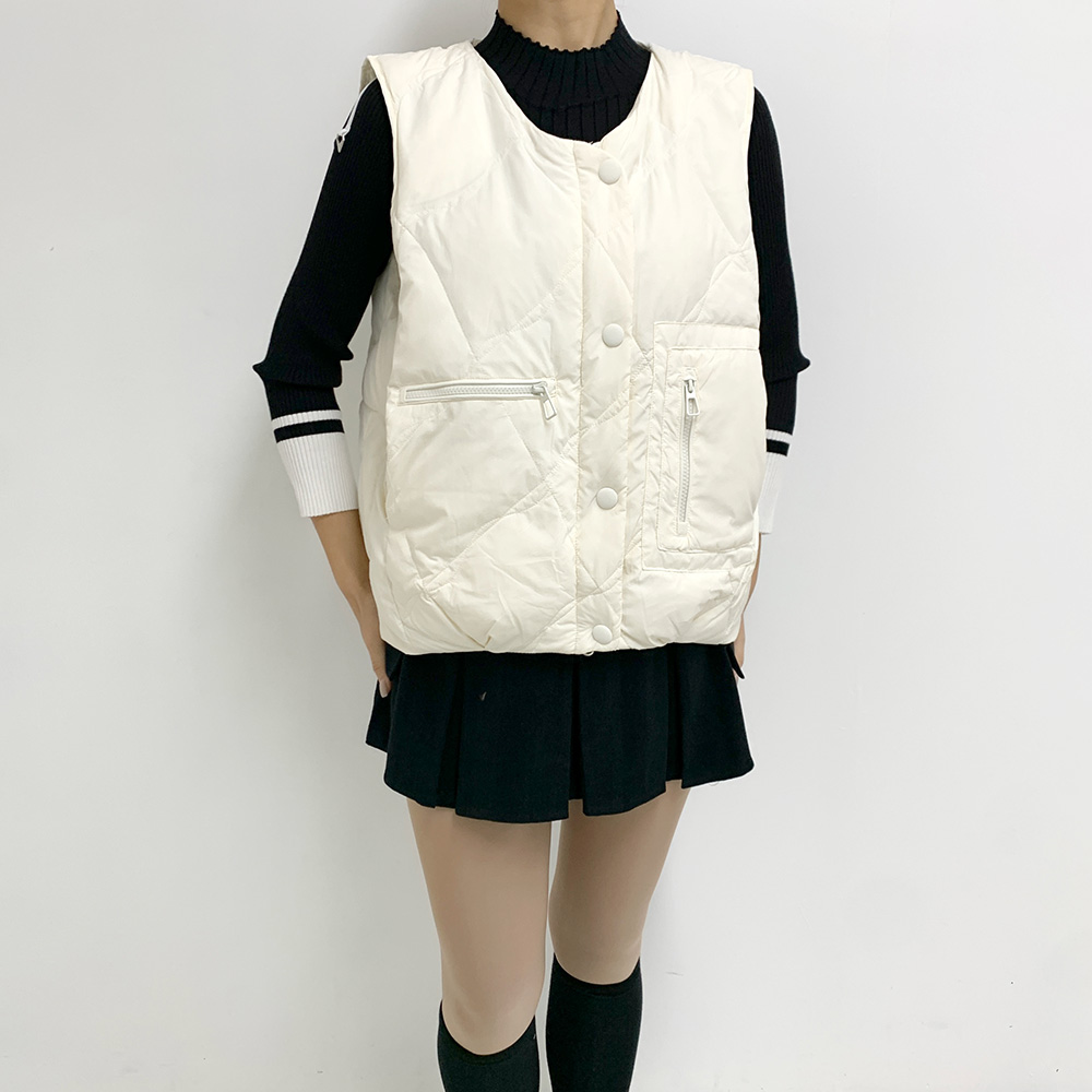 ダウンベスト&ジップパーカーSET | レディースファッション通販 - DHOLIC