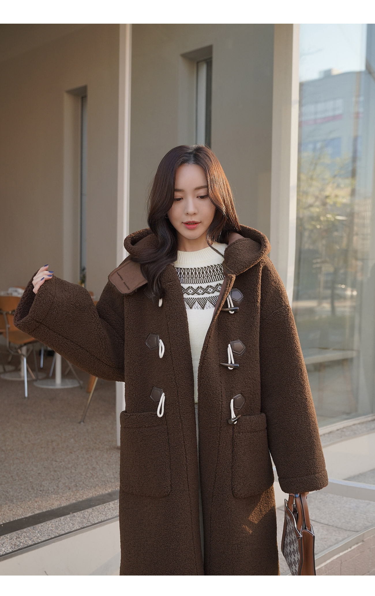 ボアタッチフードダッフルコート | レディースファッション通販 - DHOLIC