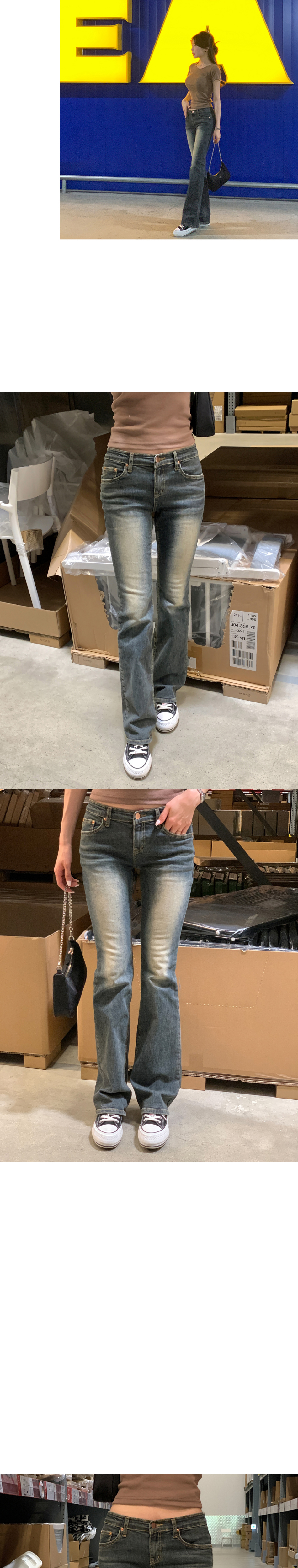 2TYPEローライズフレアデニムパンツ | レディースファッション