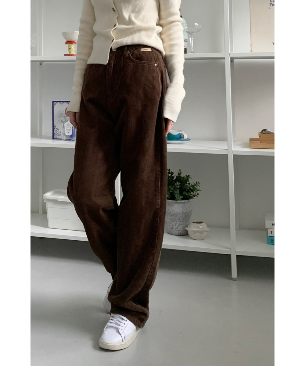 BROCHURE コーデュロイパンツ ブラウン - メルカリ