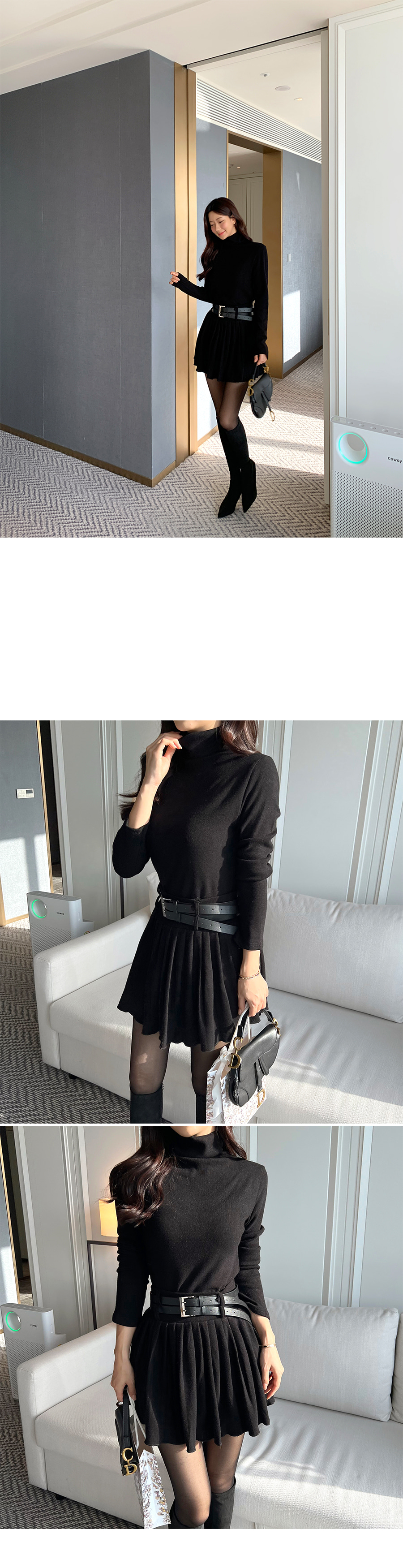 elle様♡f.dom タートルネック ニットスカート セット fdom タートルネックニット&ニットスカートSET | レディースファッション