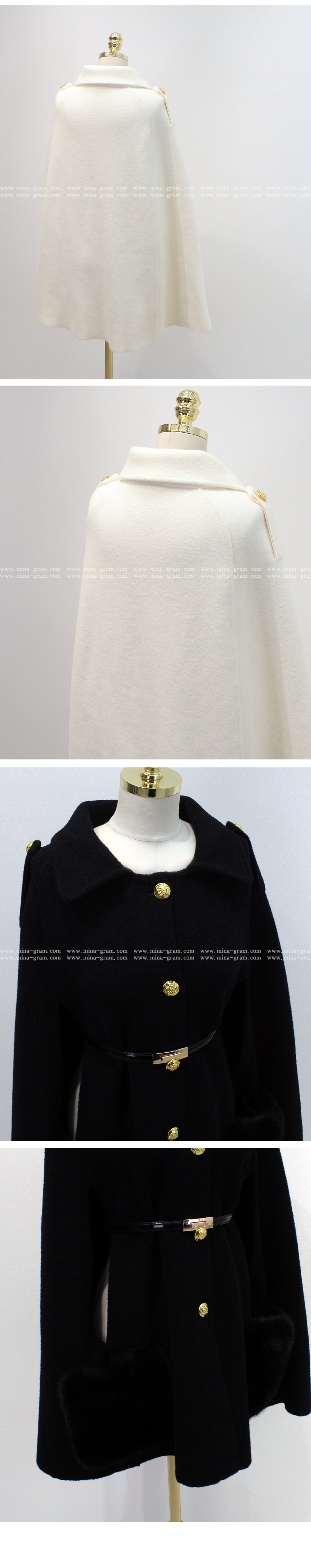 エコファーベルト付ケープコート | レディースファッション通販 - DHOLIC