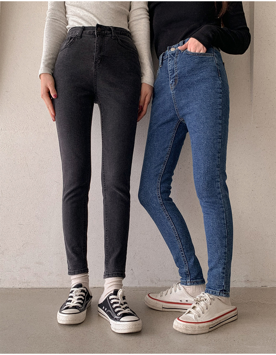 裏起毛スキニーデニムパンツ | レディースファッション通販 - DHOLIC