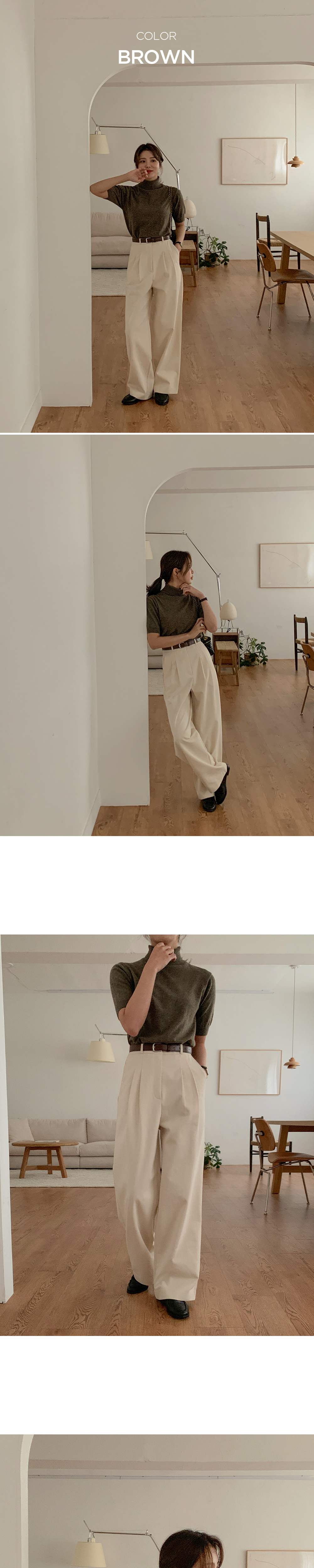 タートルネック半袖ニット | レディースファッション通販 - DHOLIC