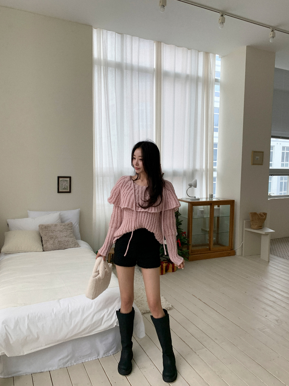 ハイウエストボアショートパンツ | レディースファッション通販 - DHOLIC