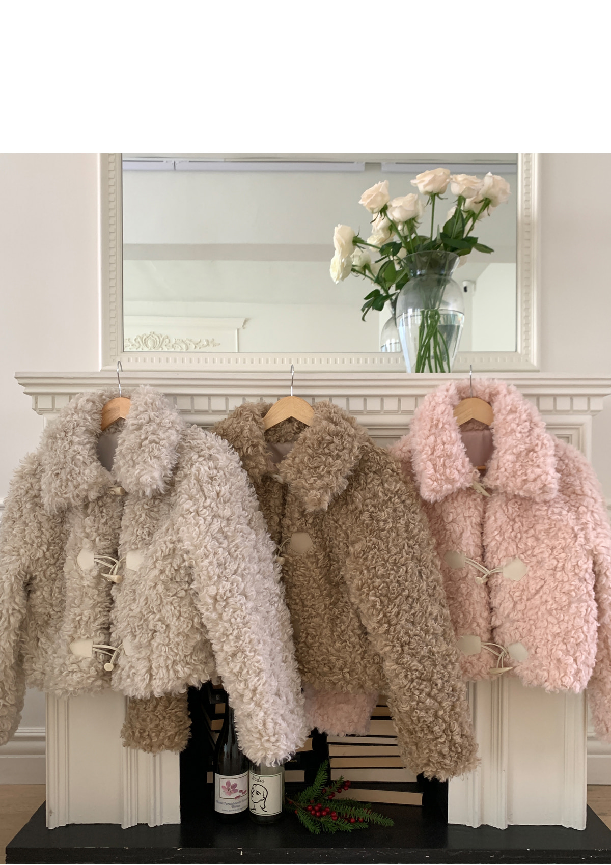 プードルファータッチトグルボタンジャケット | レディース